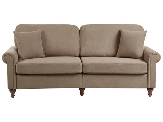  Sofa 3 Seater GINNERUP Fabric Brown