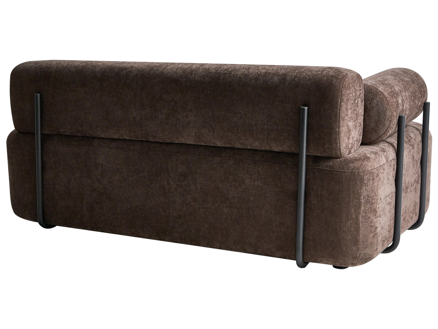  Sofa 2 Seater ELVA Chenille Dark Brown