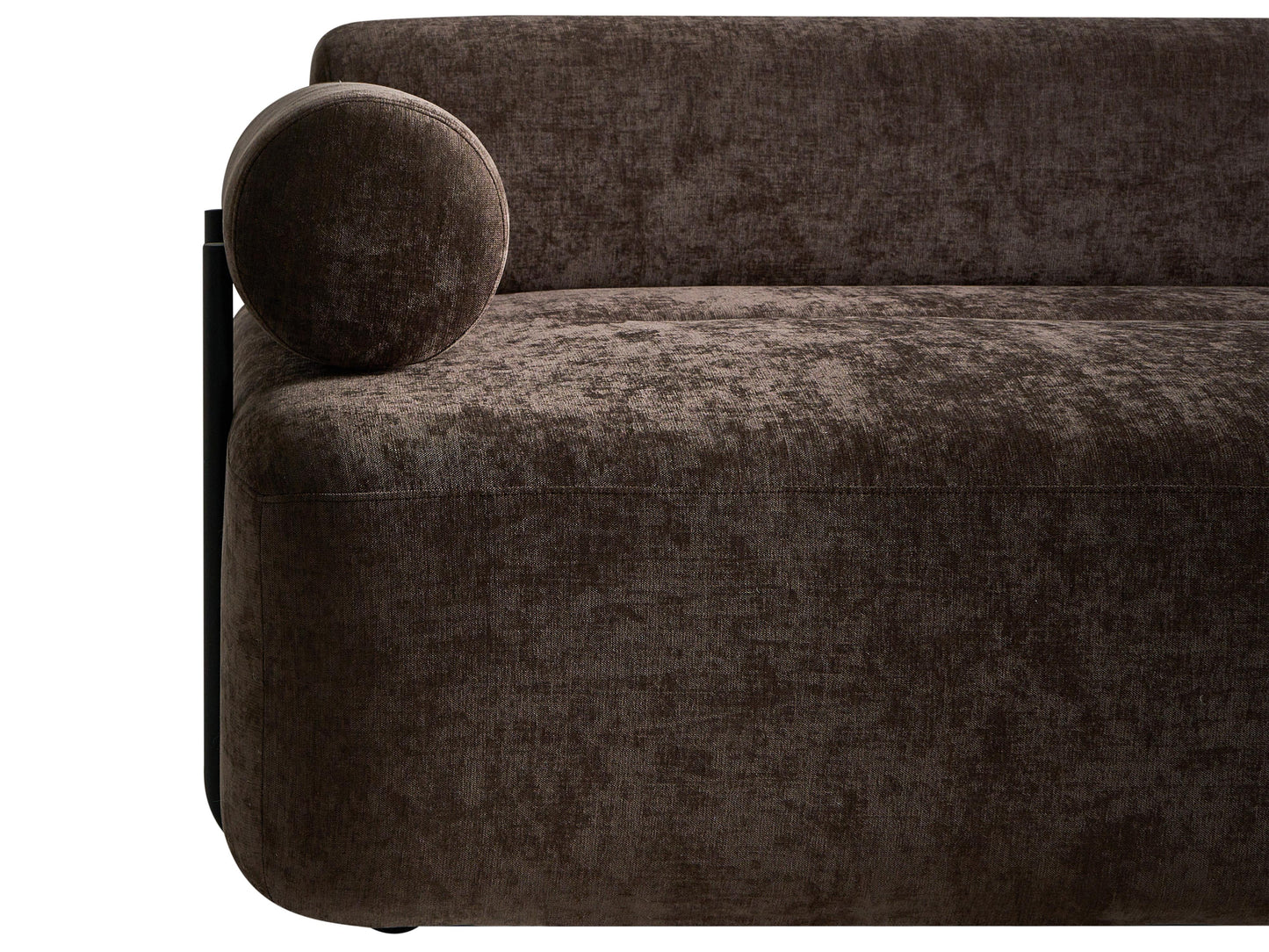  Sofa 2 Seater ELVA Chenille Dark Brown