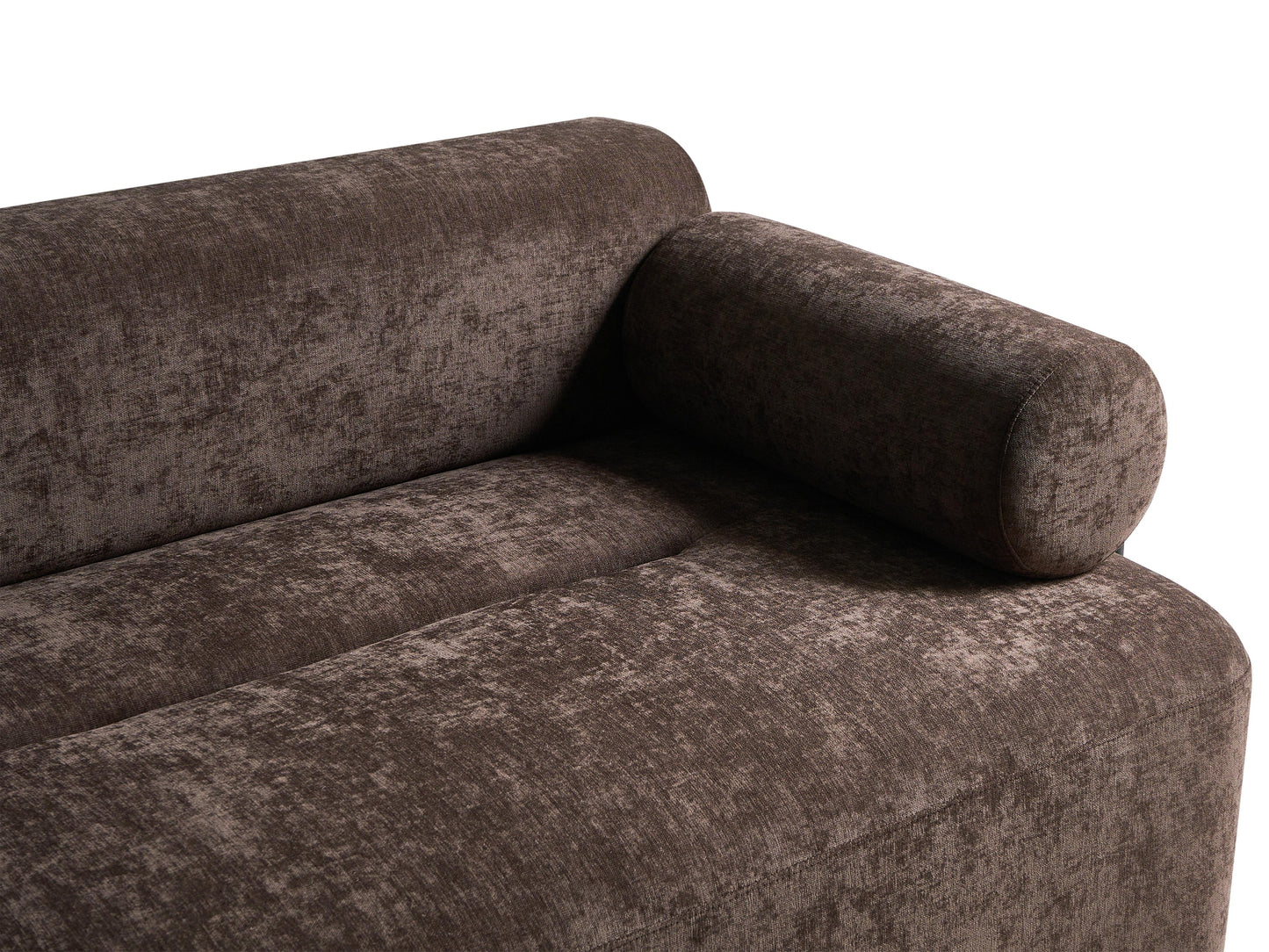  Sofa 2 Seater ELVA Chenille Dark Brown