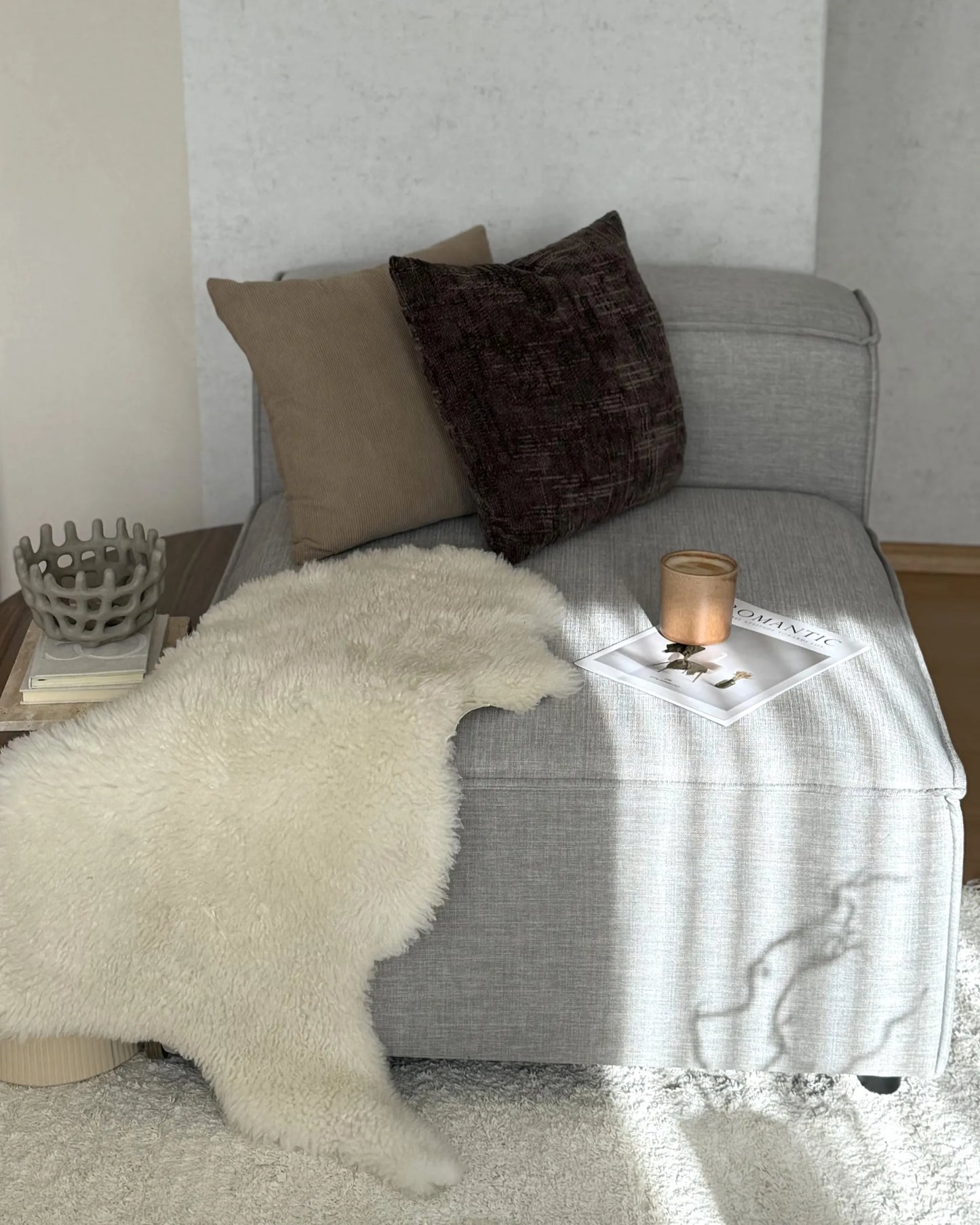  1-Seat Section ARDAL Fabric Light Grey