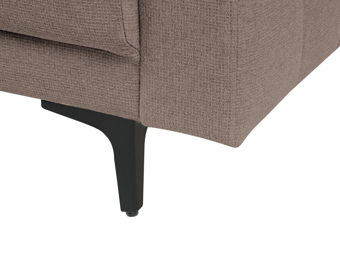  Modular Corner Sofa Bed 4 Seater ABERDEEN Fabric Taupe Left Hand