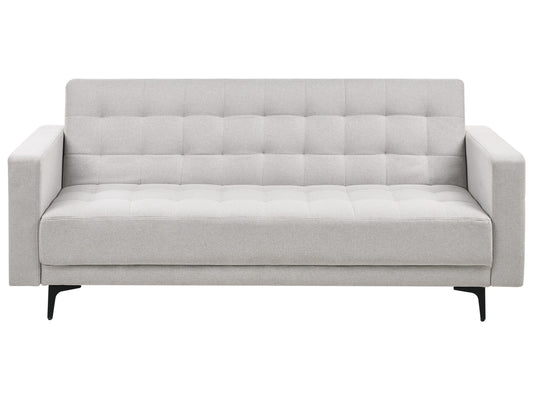  Sofa Bed 3 Seater ABERDEEN Fabric Light Grey