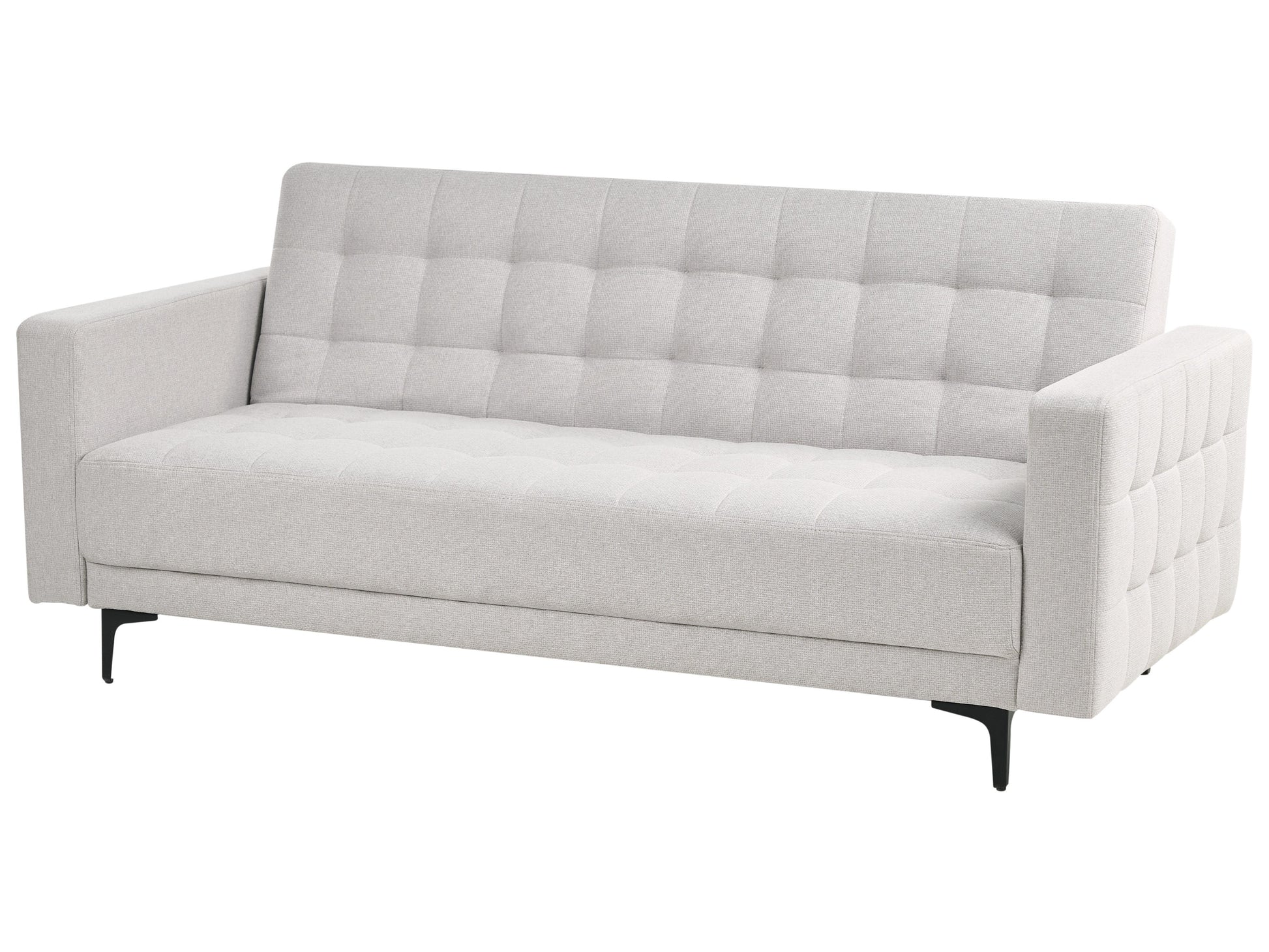  Sofa Bed 3 Seater ABERDEEN Fabric Light Grey