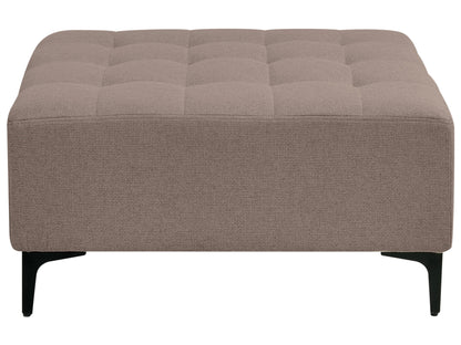  Modular Corner Sofa Bed 4 Seater ABERDEEN Fabric Taupe With Ottoman Right Hand