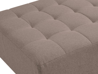  Modular Corner Sofa Bed 4 Seater ABERDEEN Fabric Taupe With Ottoman Right Hand
