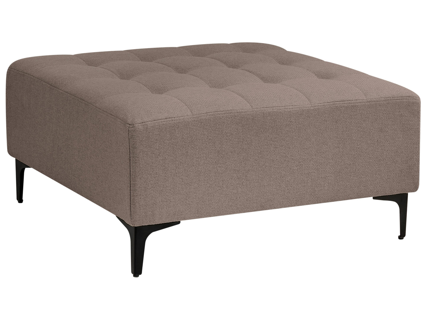 Modular Corner Sofa Bed 4 Seater ABERDEEN Fabric Taupe With Ottoman Left Hand