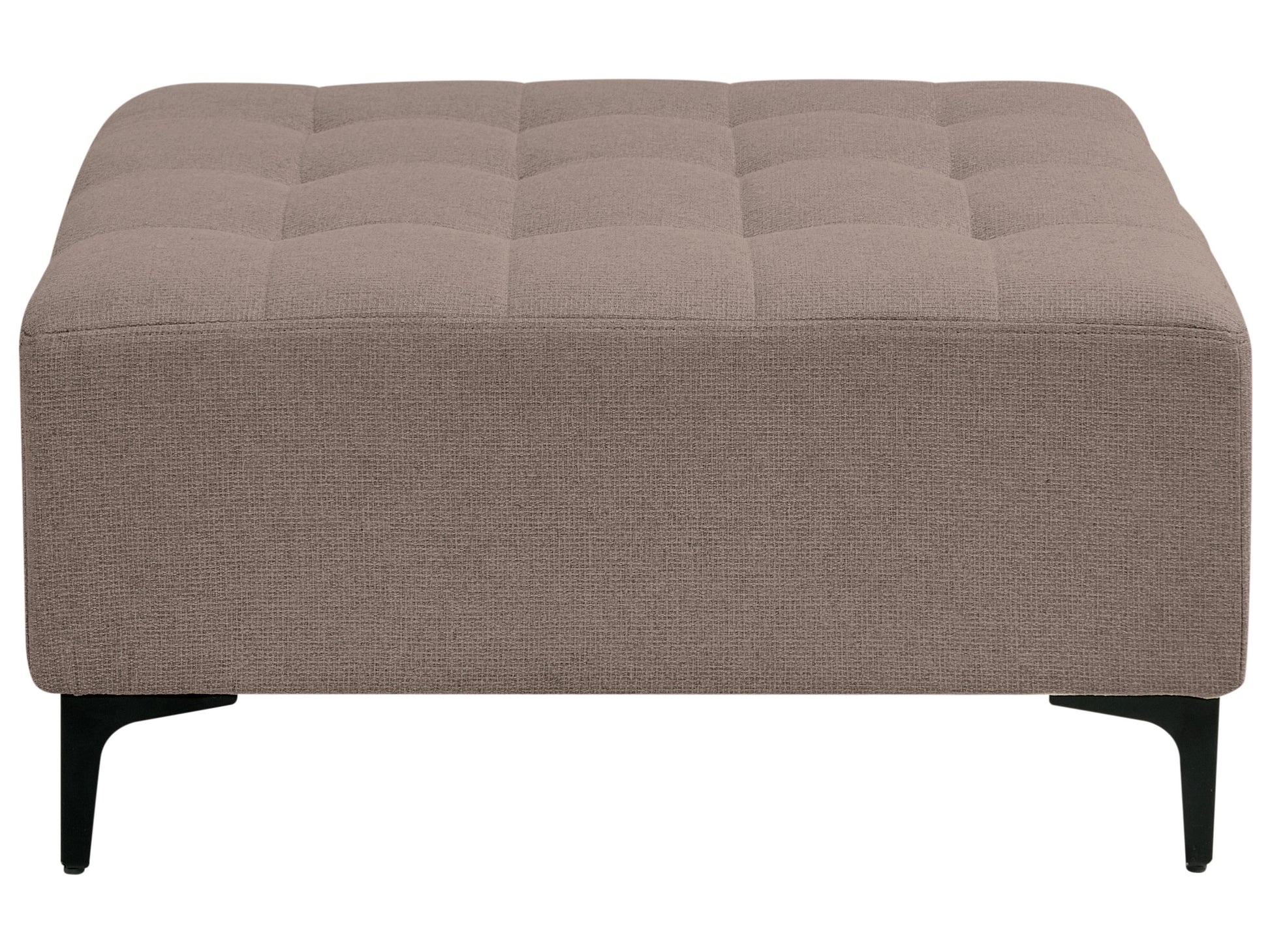  Modular Corner Sofa Bed 4 Seater ABERDEEN Fabric Taupe With Ottoman Left Hand