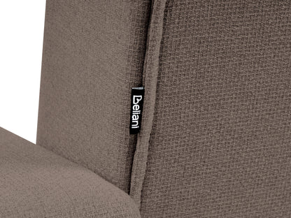  Modular Corner Sofa Bed 4 Seater ABERDEEN Fabric Taupe With Ottoman Left Hand