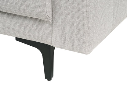  Modular Corner Sofa Bed 4 Seater ABERDEEN Fabric Light Grey Right Hand