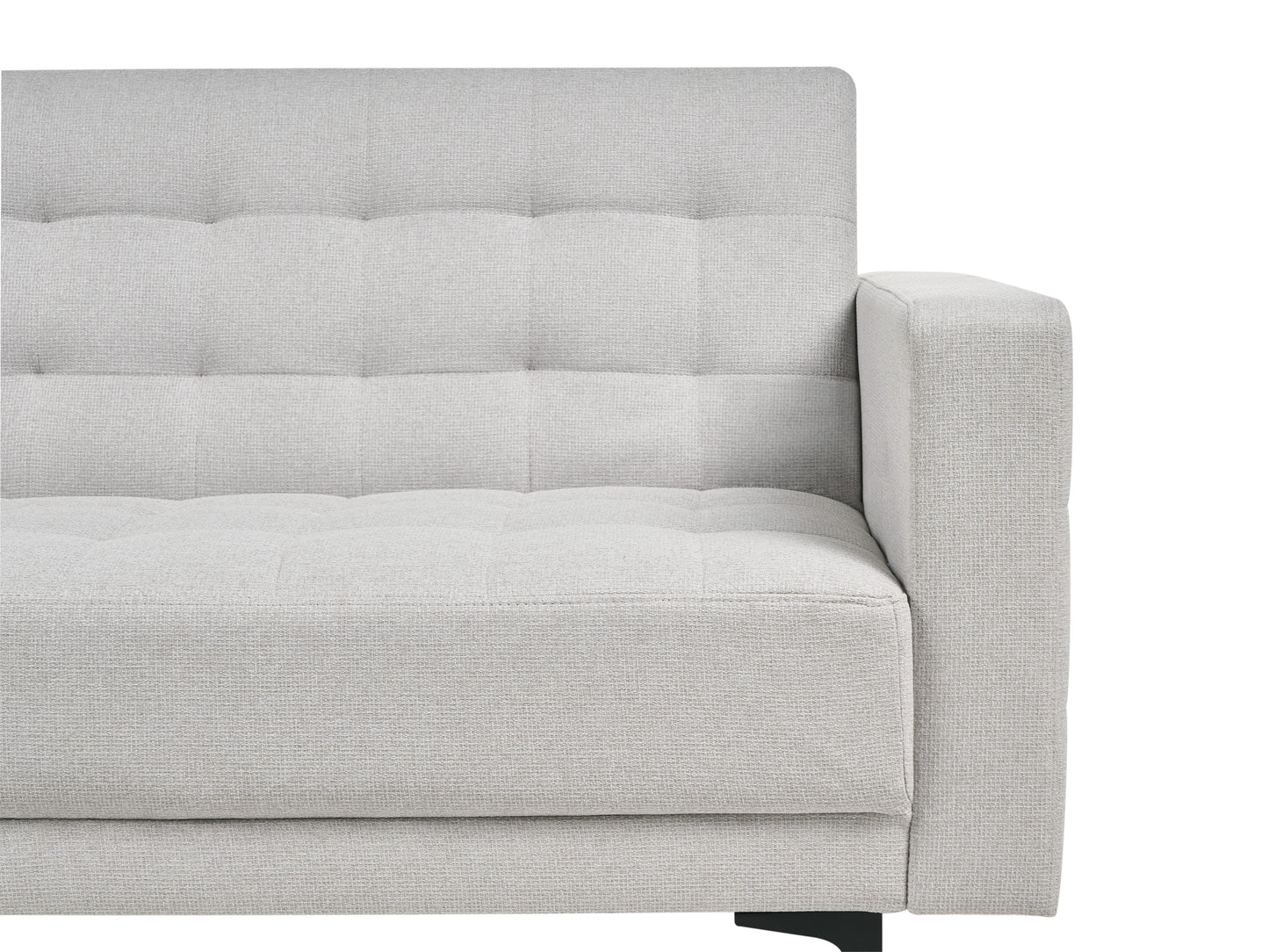  Modular Corner Sofa Bed 4 Seater ABERDEEN Fabric Light Grey Left Hand
