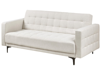  Sofa Bed 3 Seater ABERDEEN Fabric Off-White