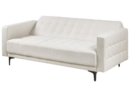  Sofa Bed 3 Seater ABERDEEN Fabric Off-White
