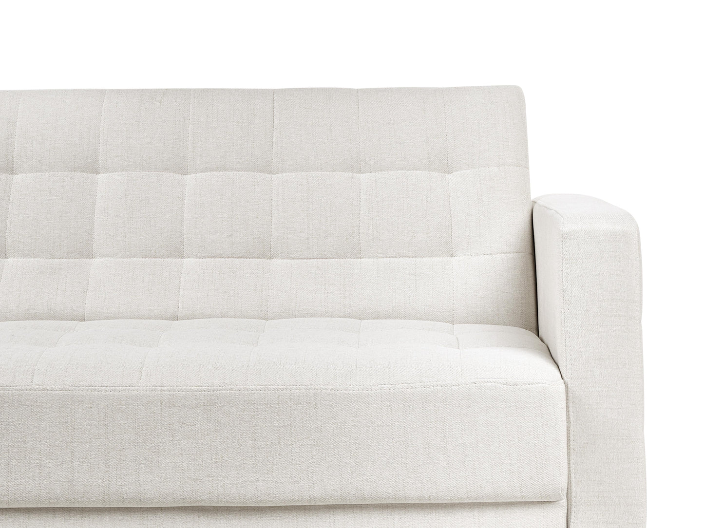  Modular Corner Sofa Bed 4 Seater ABERDEEN Fabric Off-White Right Hand