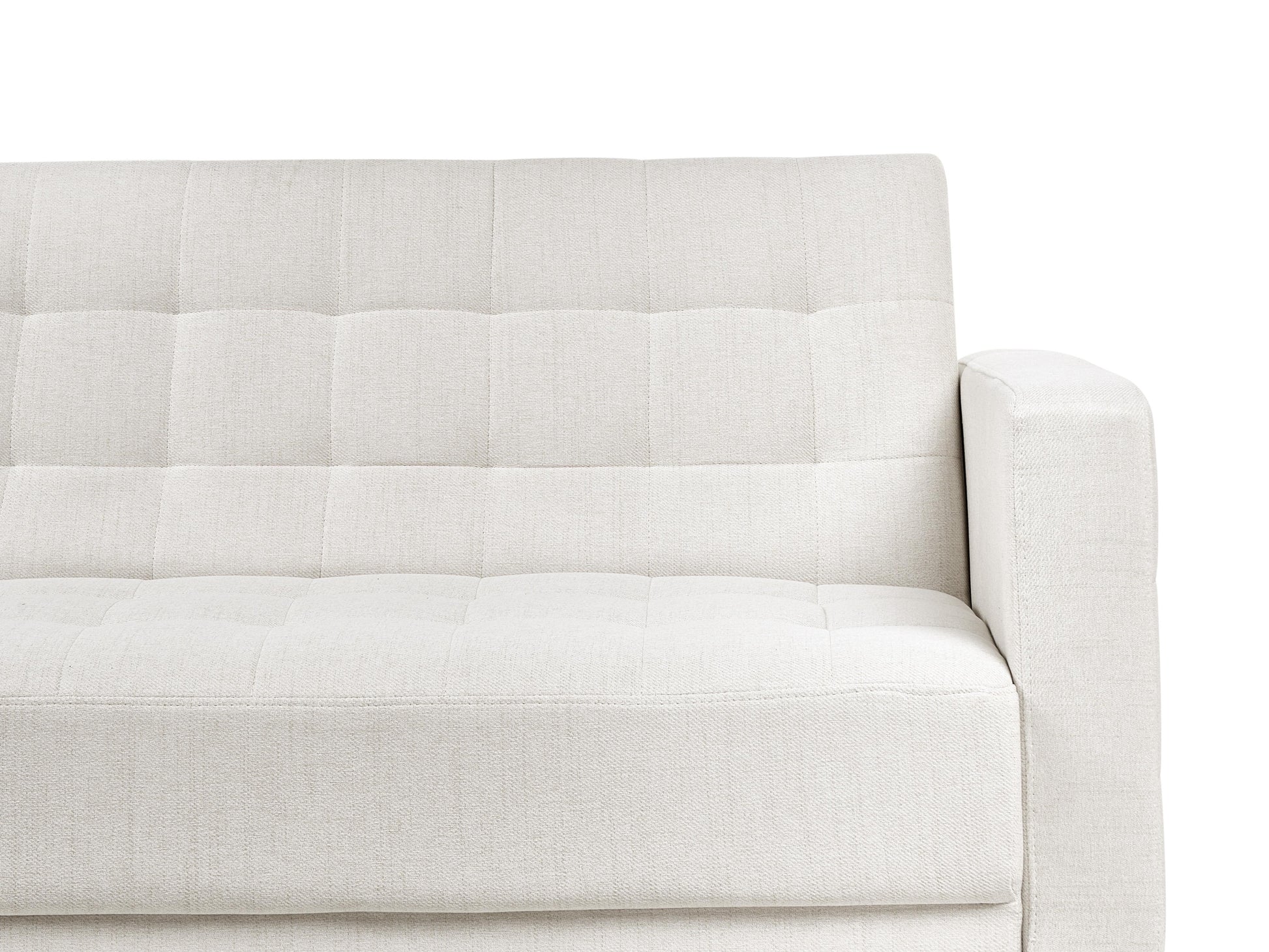  Modular Corner Sofa Bed 4 Seater ABERDEEN Fabric Off-White Right Hand