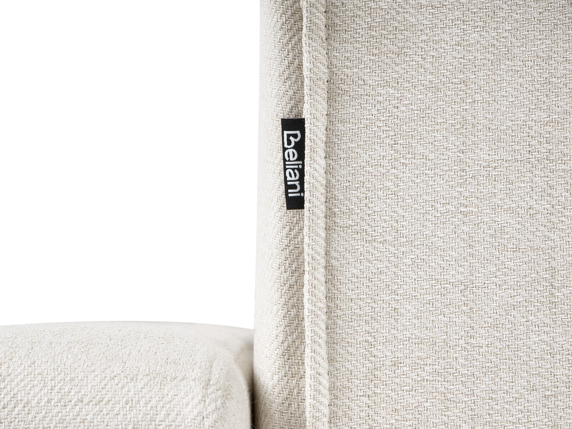  Modular Corner Sofa Bed 4 Seater ABERDEEN Fabric Off-White With Ottoman Left Hand