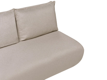  Sofa Bed 2 Seater ROROS Faux Linen Beige