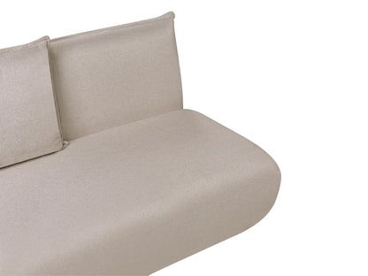  Sofa Bed 2 Seater ROROS Faux Linen Beige