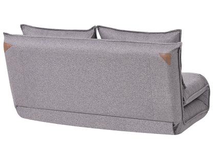  Sofa Bed 2 Seater ROROS Faux Linen Dark Grey