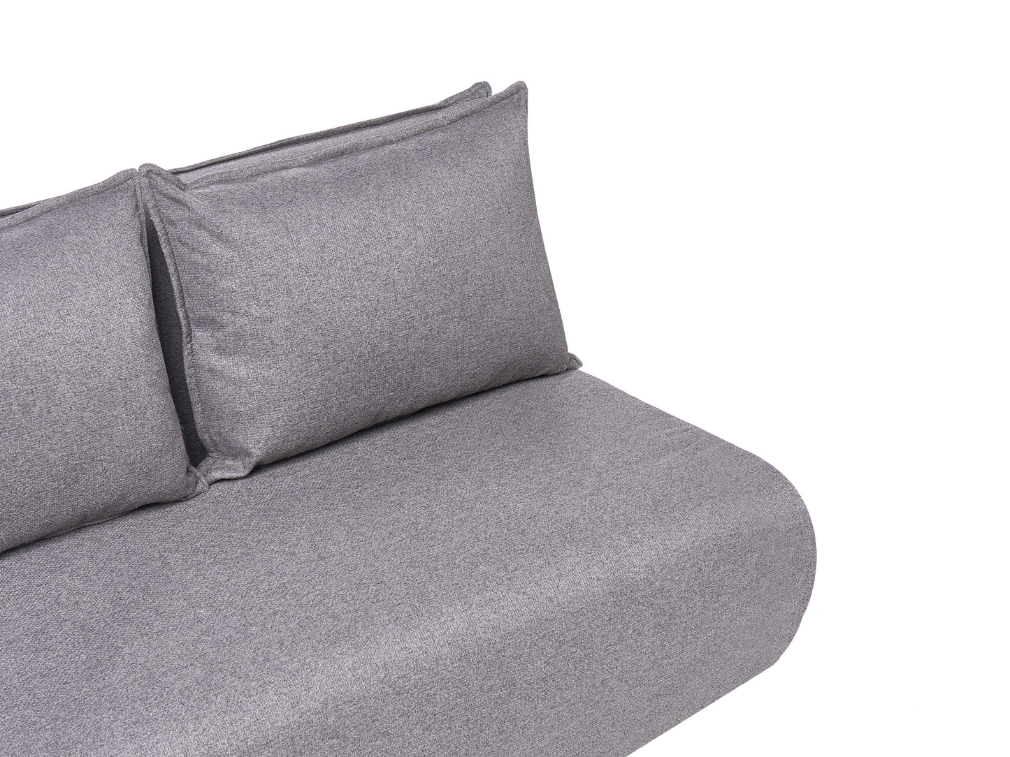  Sofa Bed 2 Seater ROROS Faux Linen Dark Grey