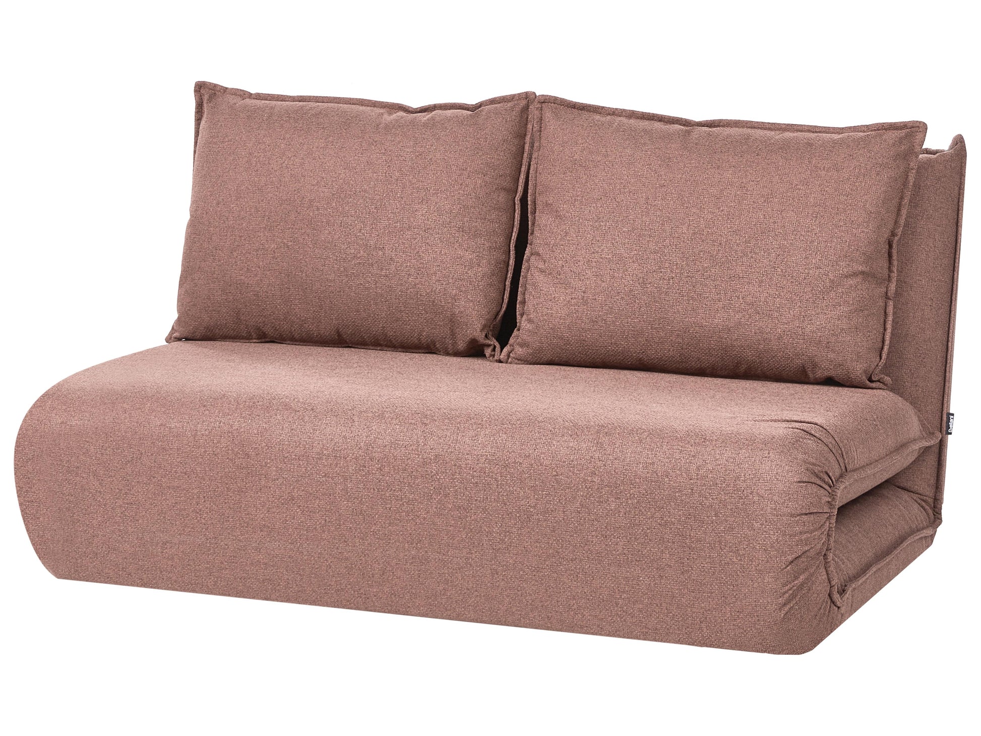  Sofa Bed 2 Seater ROROS Faux Linen Brown