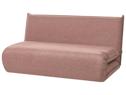  Sofa Bed 2 Seater ROROS Faux Linen Brown