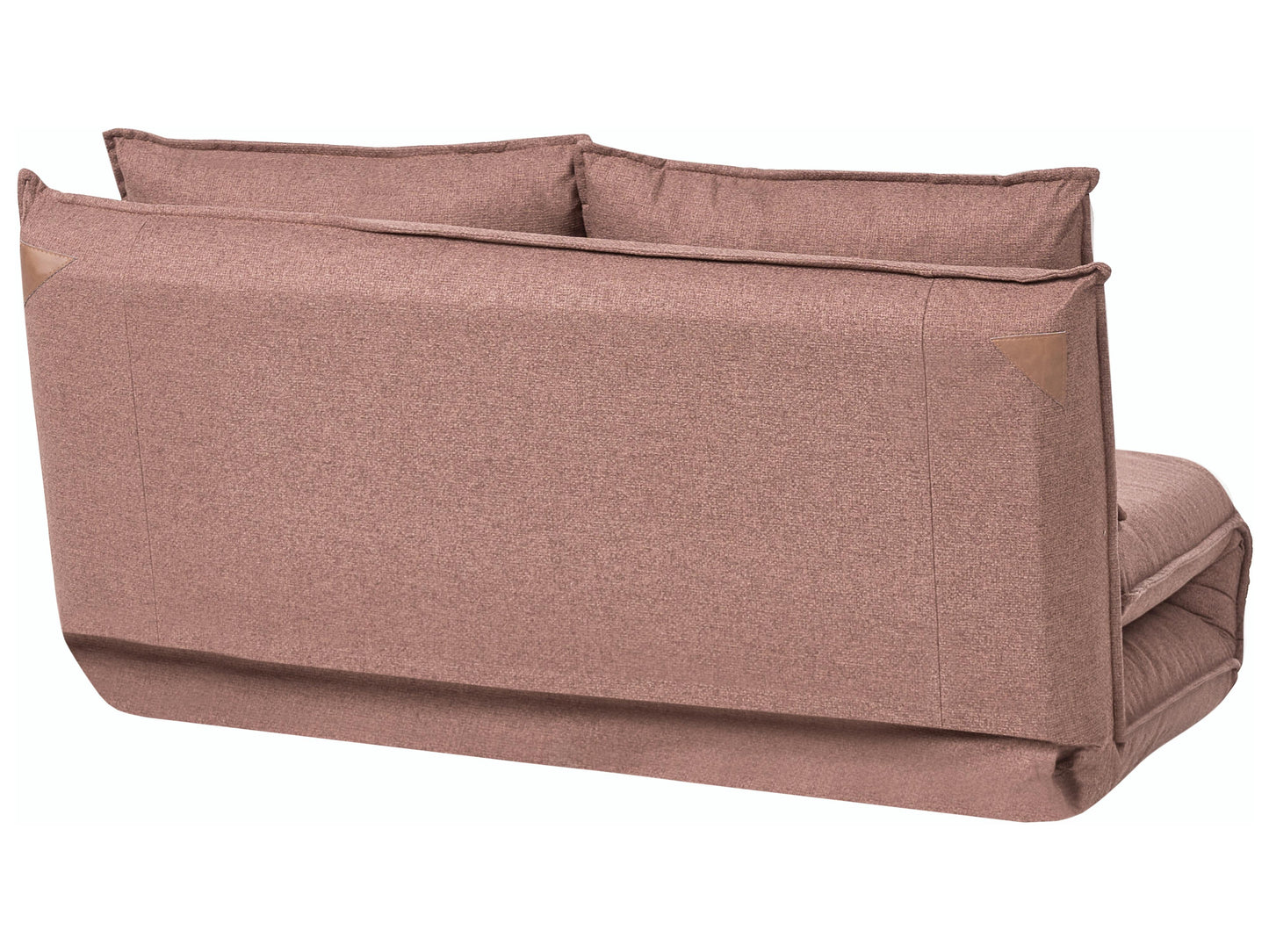  Sofa Bed 2 Seater ROROS Faux Linen Brown
