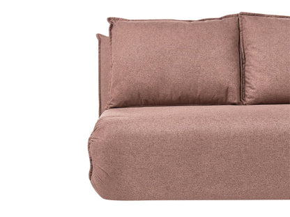  Sofa Bed 2 Seater ROROS Faux Linen Brown