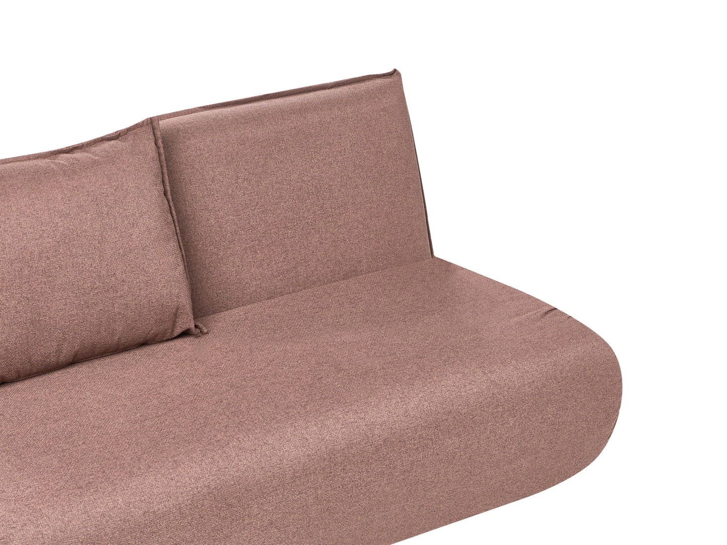  Sofa Bed 2 Seater ROROS Faux Linen Brown