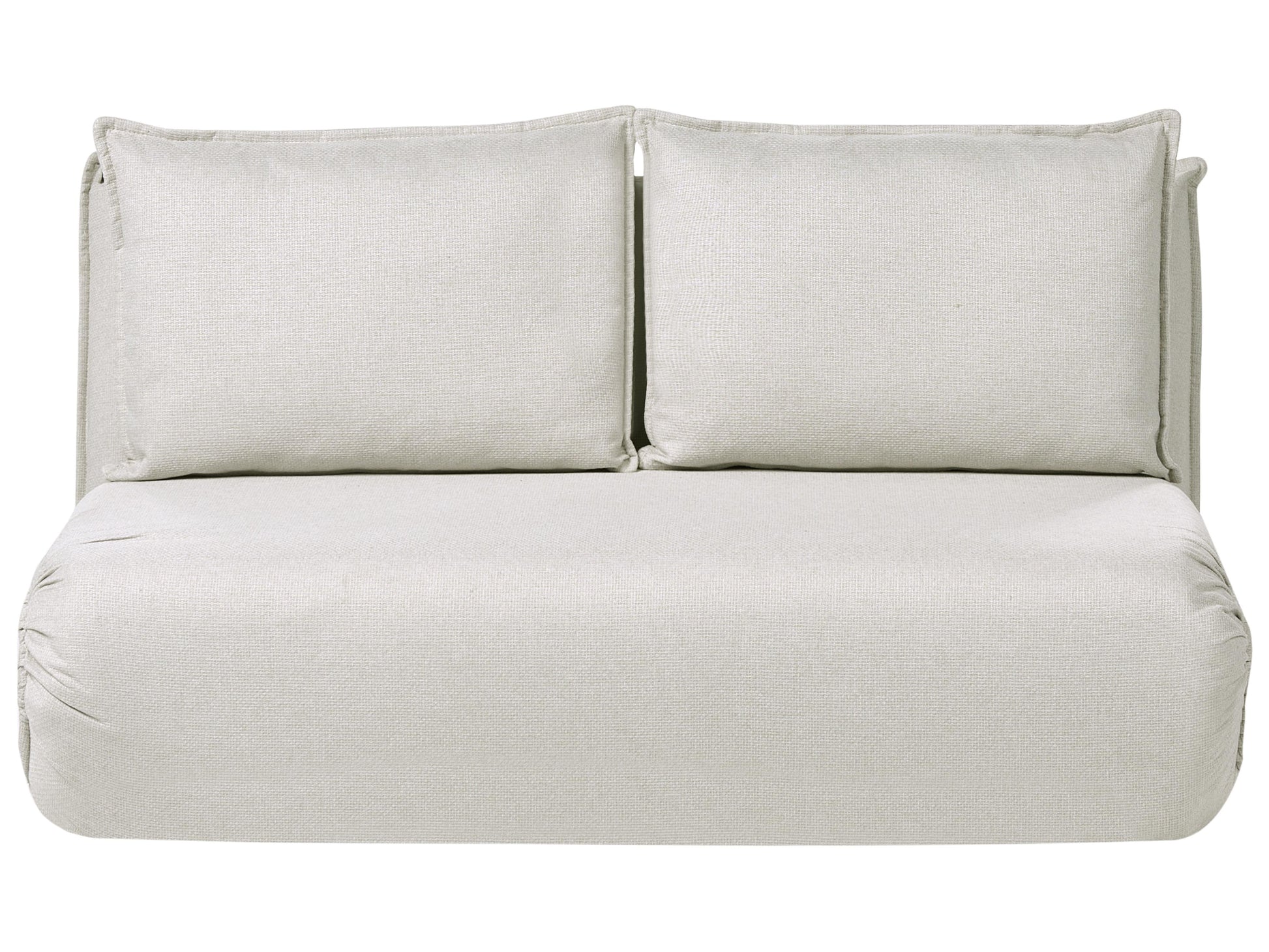  Sofa Bed 2 Seater ROROS Faux Linen Off-White