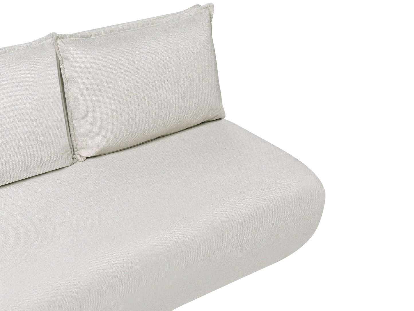  Sofa Bed 2 Seater ROROS Faux Linen Off-White