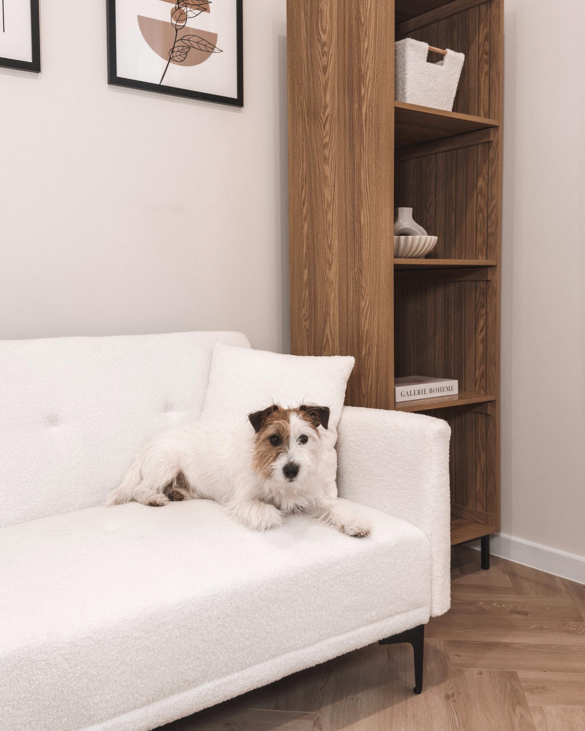  Sofa Bed 3 Seater LUCAN Boucle Off-White