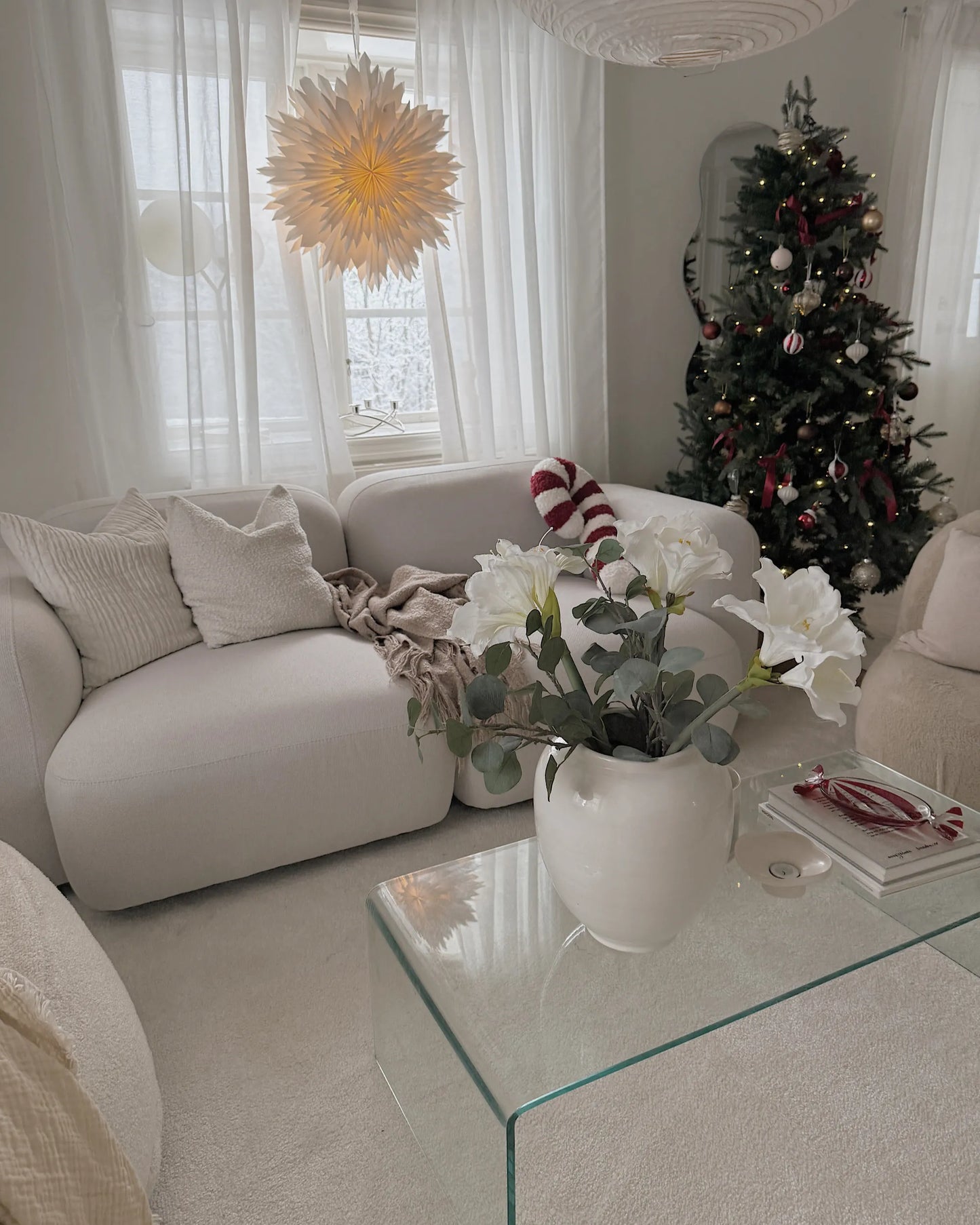  Sofa 3 Seater AFOSS Fabric Light Beige