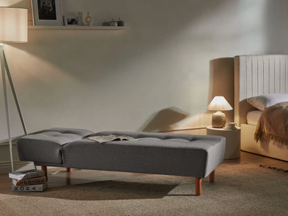  Chaise Longue ALSTEN Fabric Dark Grey