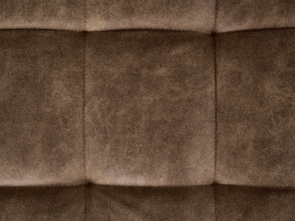  Modular Corner Sofa Bed 4 Seater ABERDEEN Faux Leather Brown Left Hand
