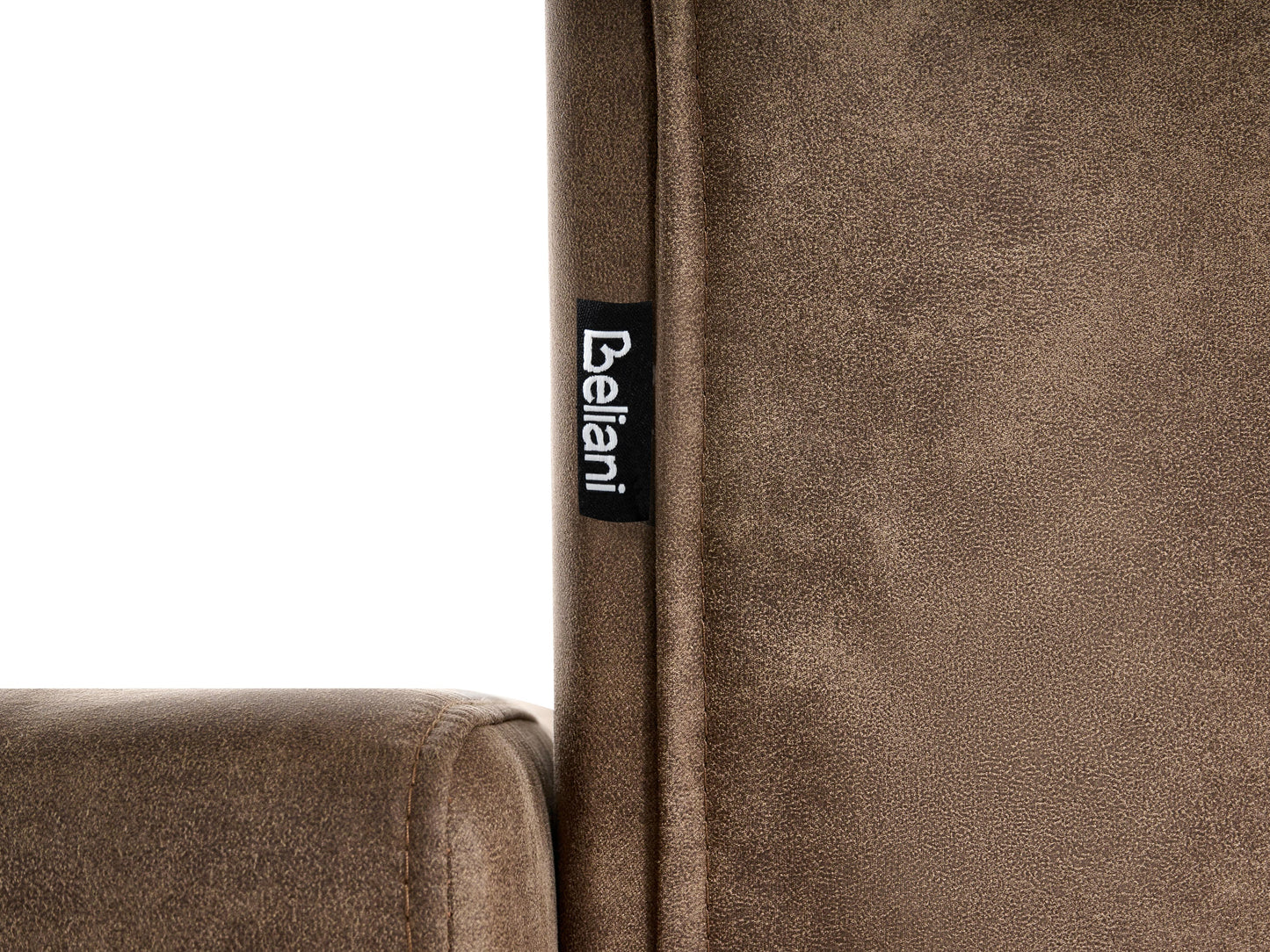  Modular Corner Sofa Bed 4 Seater ABERDEEN Faux Leather Brown With Ottoman Left Hand