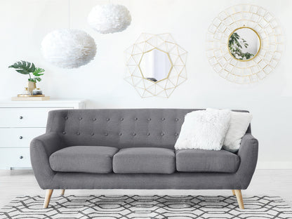  Sofa 3 Seater MOTALA Fabric Light Grey