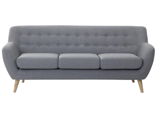  Sofa 3 Seater MOTALA Fabric Light Grey