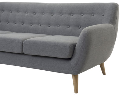  Sofa 3 Seater MOTALA Fabric Light Grey