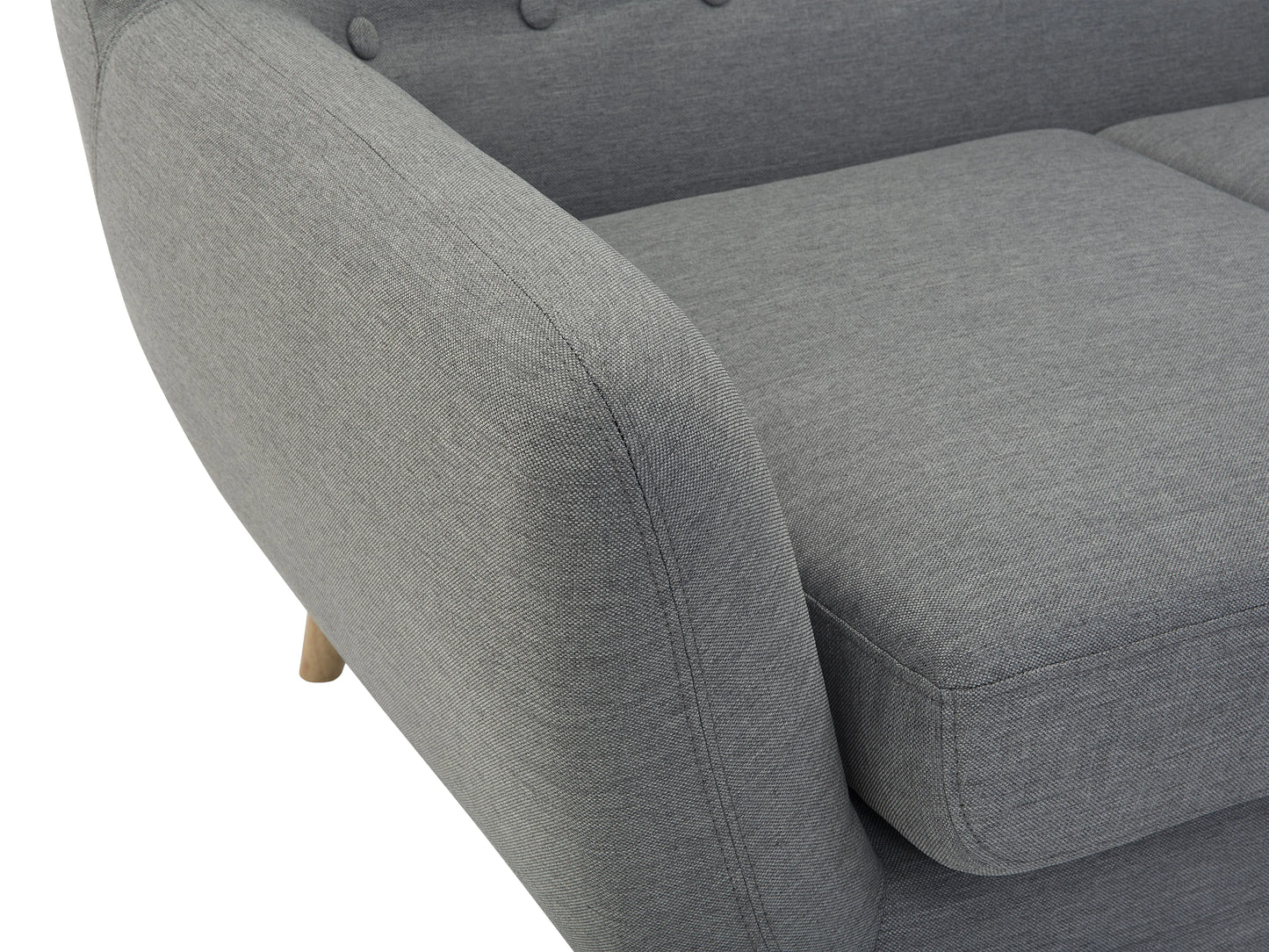  Sofa 3 Seater MOTALA Fabric Light Grey