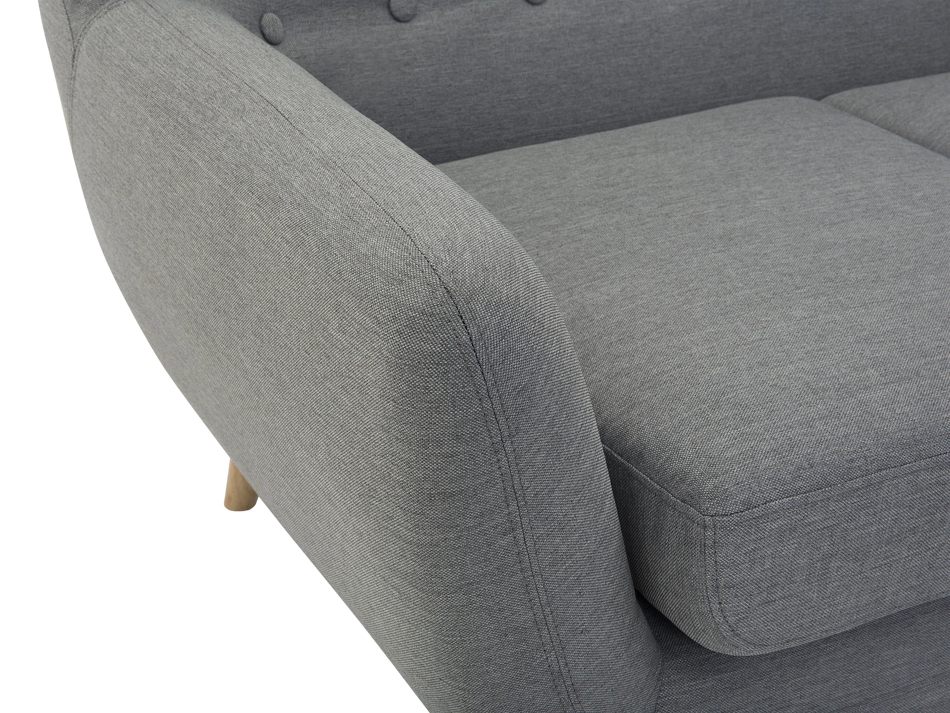  Sofa 3 Seater MOTALA Fabric Light Grey