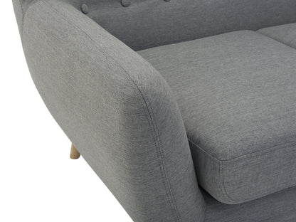  Sofa 3 Seater MOTALA Fabric Light Grey