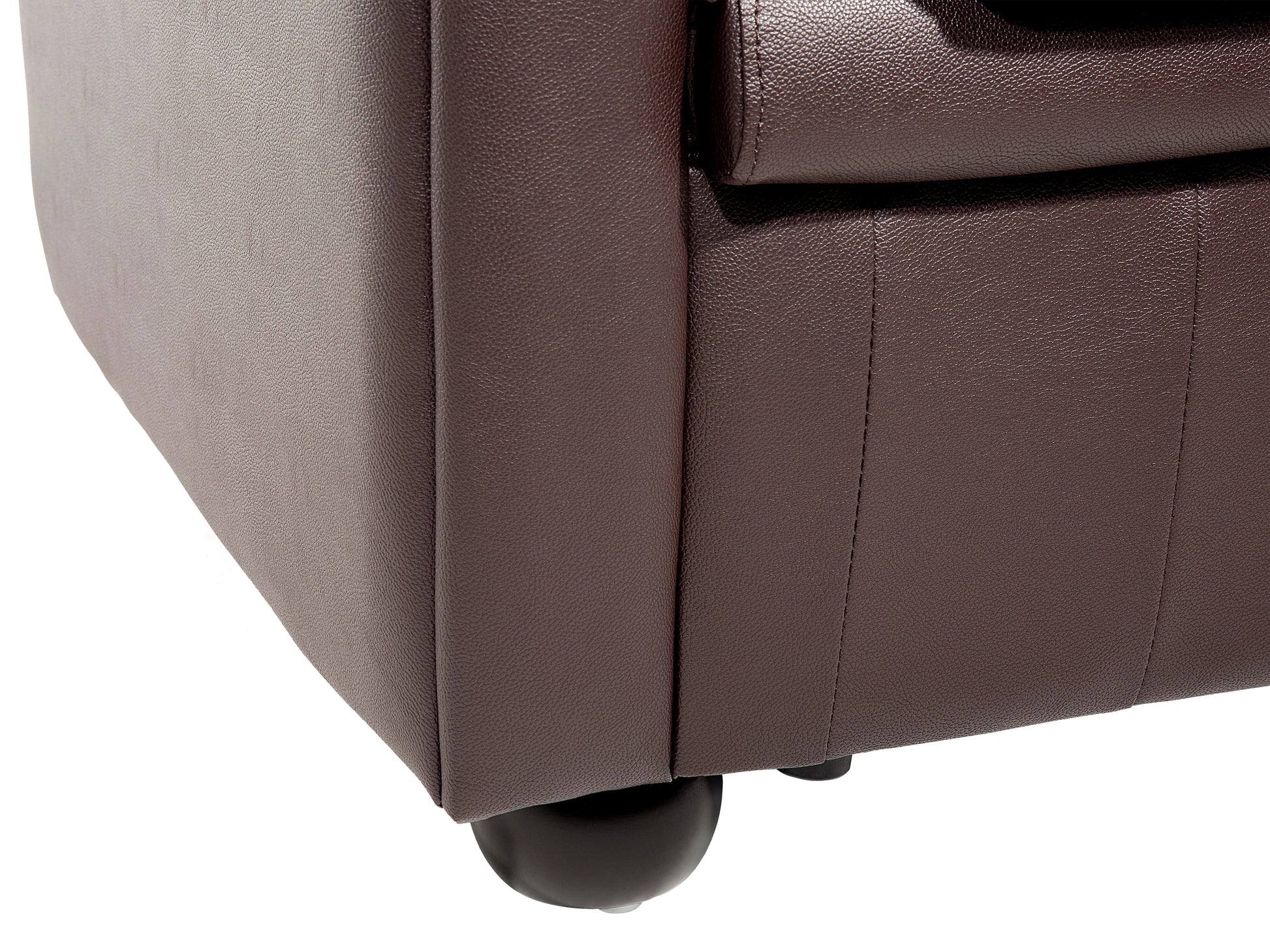  Sofa 3 Seater CHESTERFIELD Leather Brown