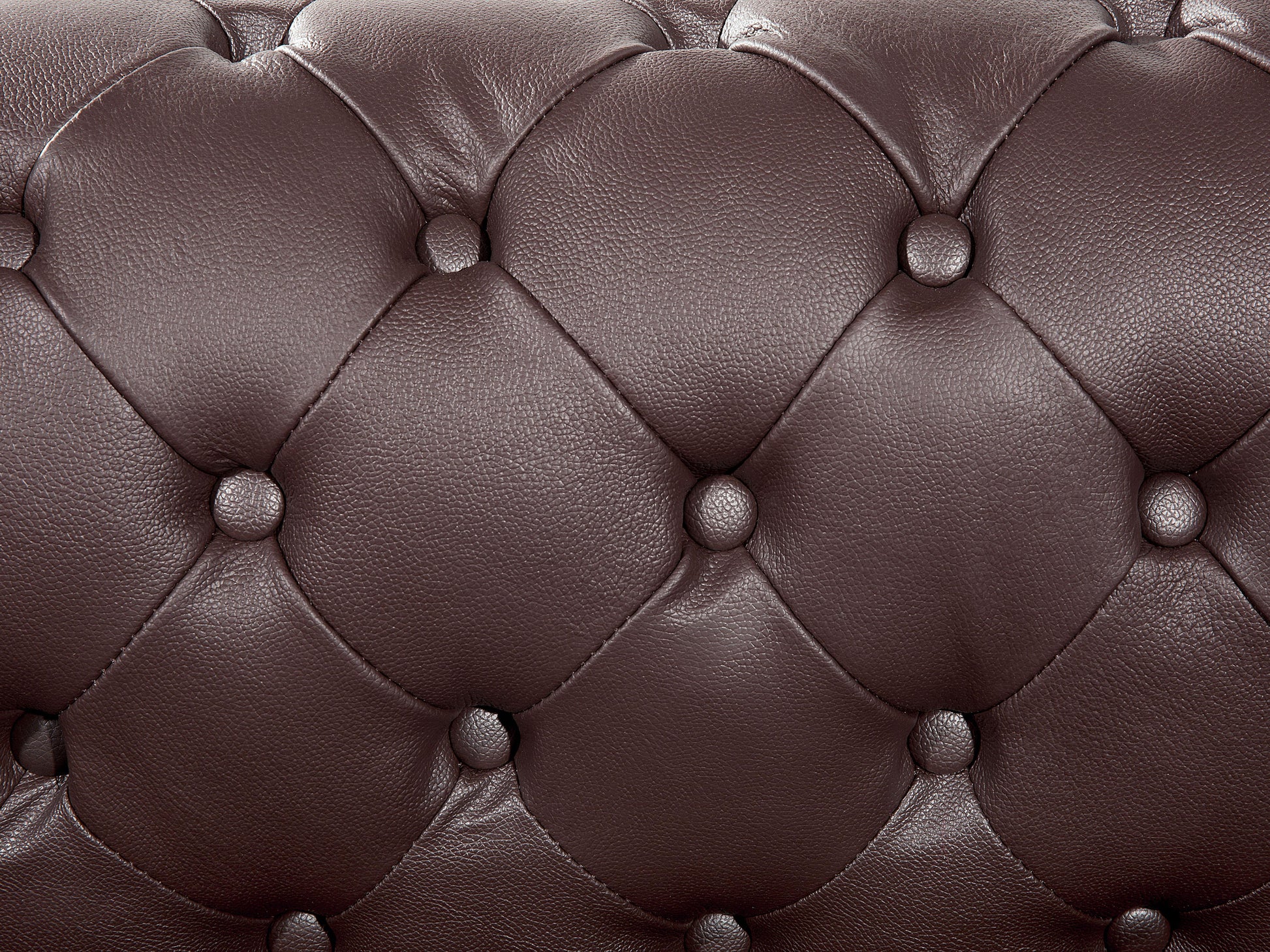  Sofa 3 Seater CHESTERFIELD Leather Brown
