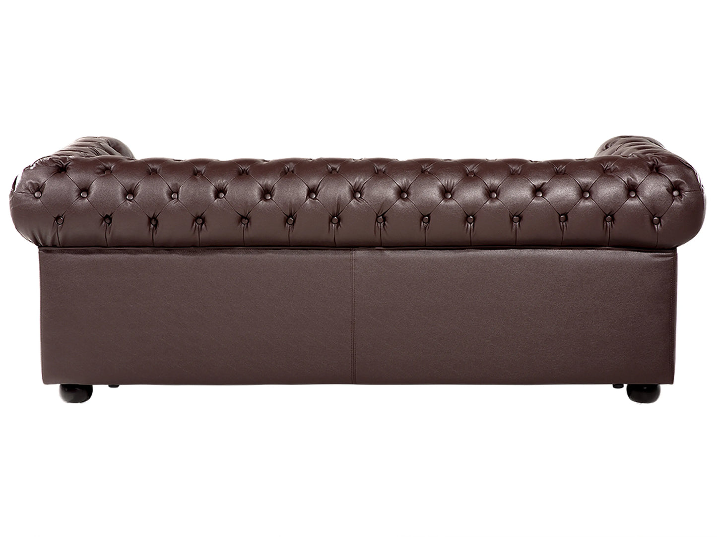  Sofa 3 Seater CHESTERFIELD Leather Brown