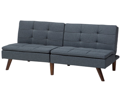  Sofa Bed 3 Seater RONNE Fabric Dark Grey