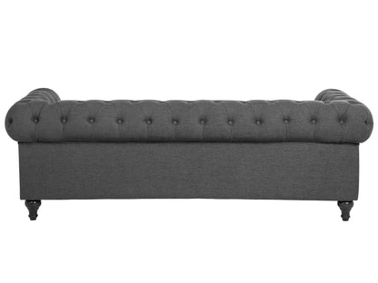  Sofa 3 Seater CHESTERFIELD Fabric Grey