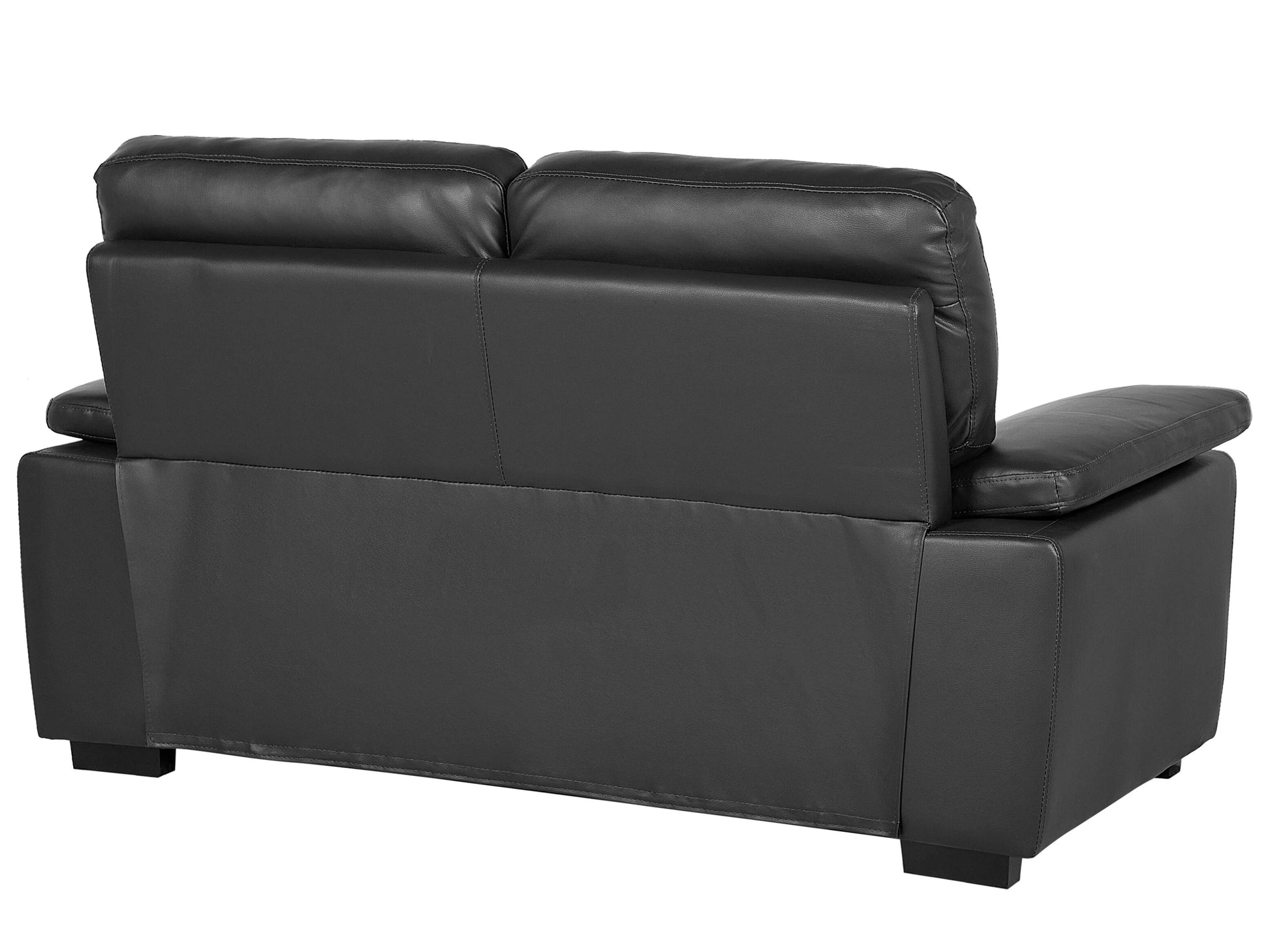  Sofa 2 Seater VOGAR Faux Leather Black