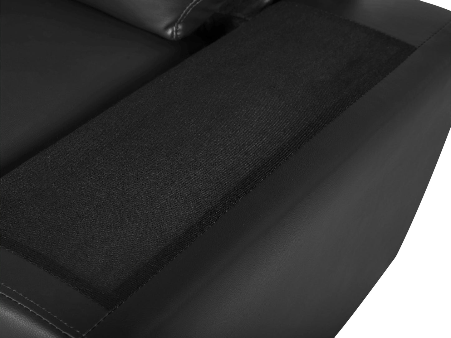  Sofa 2 Seater VOGAR Faux Leather Black