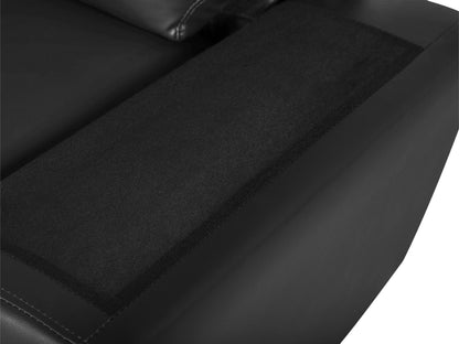  Sofa 2 Seater VOGAR Faux Leather Black